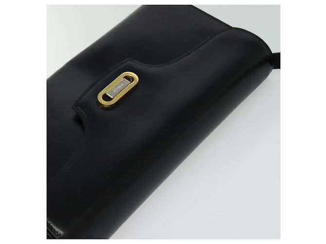 BALLY Borsa a Spalla in Pelle Nera e Oro Auth BA4529 Nero D'oro - vista 6