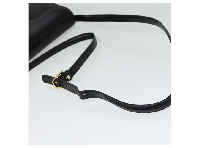 BALLY Borsa a Spalla in Pelle Nera e Oro Auth BA4529 Nero D'oro - vista 7