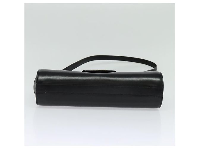 BALLY Borsa a Spalla in Pelle Nera e Oro Auth BA4529 Nero D'oro - vista 9
