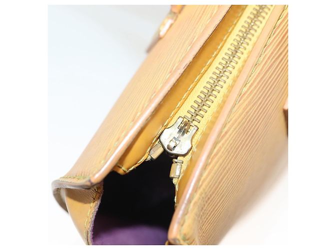 LOUIS VUITTON Borsa Lunga con Manici Saint Jacques Epi Gialla M52339 LV Auth BA5080 Giallo - vista 15