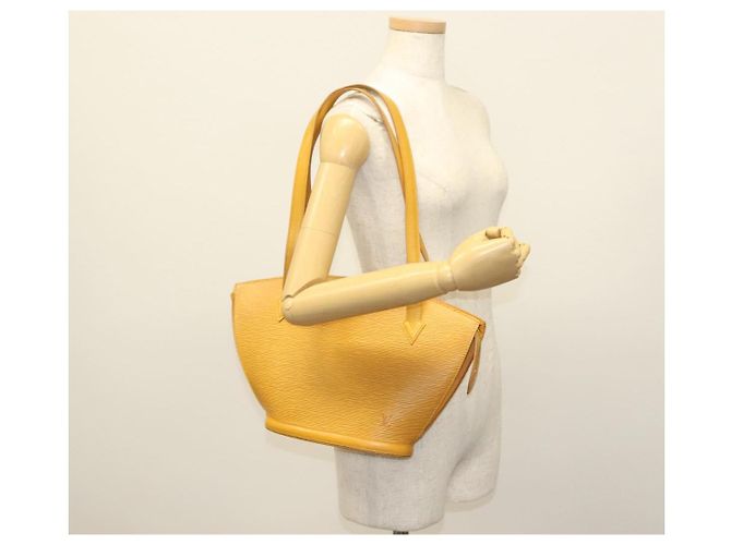 LOUIS VUITTON Borsa Lunga con Manici Saint Jacques Epi Gialla M52339 LV Auth BA5080 Giallo - vista 22