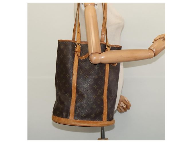 LOUIS VUITTON Borsa a Spalla Monogram Bucket GM M42236 LV Auth 139561 Monogramma - vista 22
