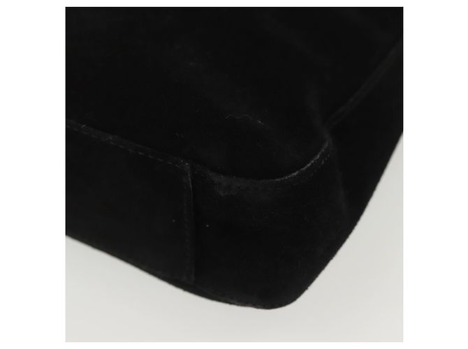 Borsa a Spalla Salvatore Ferragamo Camoscio Nero Oro Auth 139577 D'oro - vista 13
