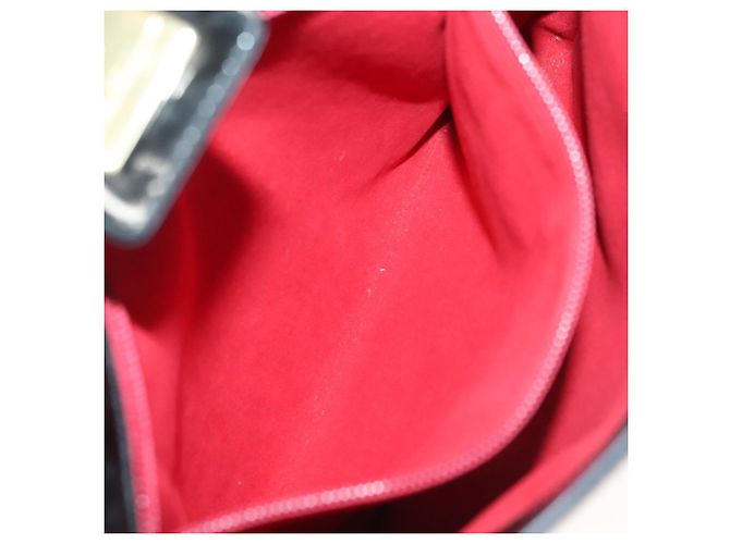 Borsa a Spalla Salvatore Ferragamo Camoscio Nero Oro Auth 139577 D'oro - vista 20