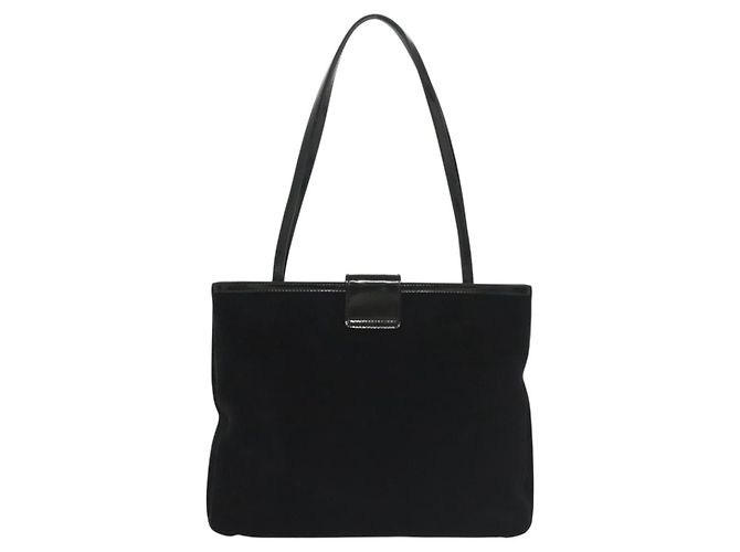 Borsa a Spalla Salvatore Ferragamo Camoscio Nero Oro Auth 139577 D'oro - vista 3
