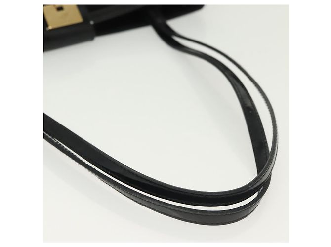 Borsa a Spalla Salvatore Ferragamo Camoscio Nero Oro Auth 139577 D'oro - vista 7