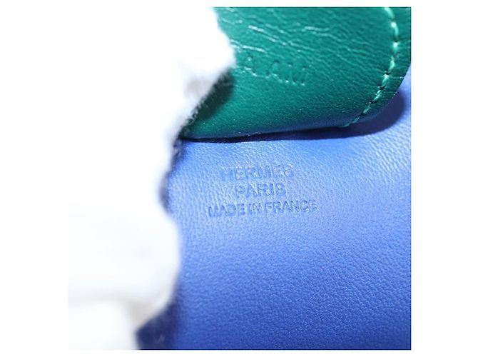 Hermès HERMES Charm Rodeo MM Pelle Blu Auth 138575M - vista 12