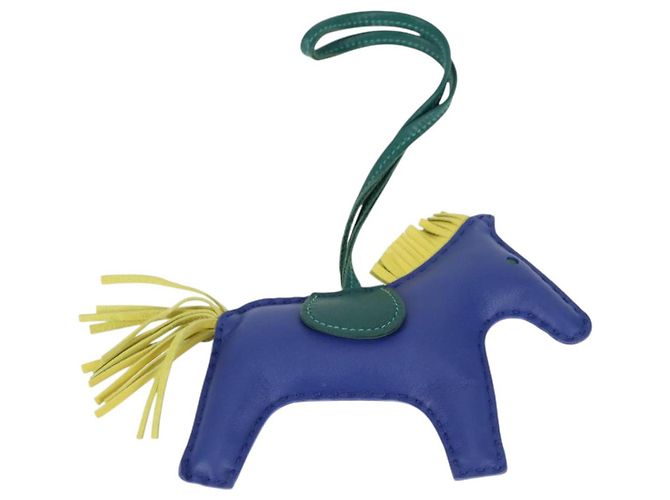 Hermès HERMES Charm Rodeo MM Pelle Blu Auth 138575M - vista 2