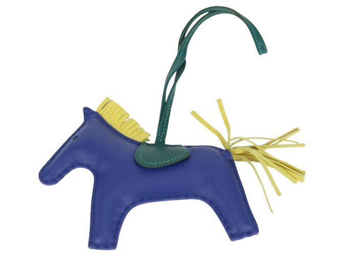 Hermès HERMES Charm Rodeo MM Pelle Blu Auth 138575M - vista 7
