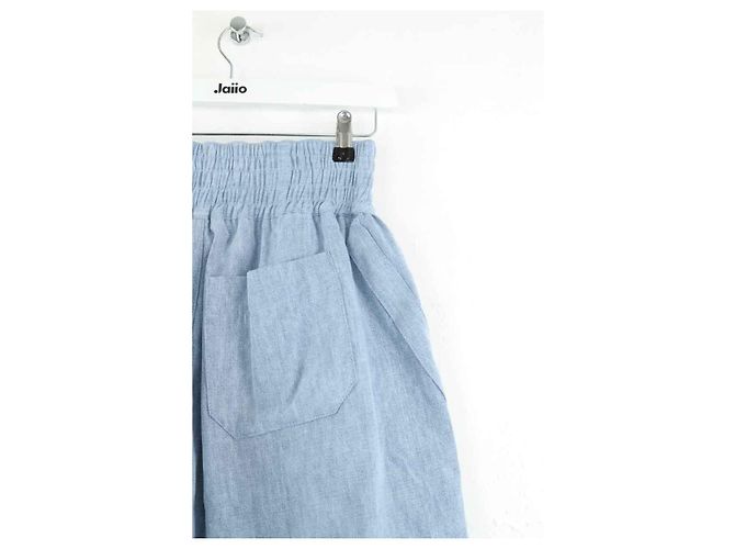 Paco Rabanne Bermudas de algodón azul - vista 4