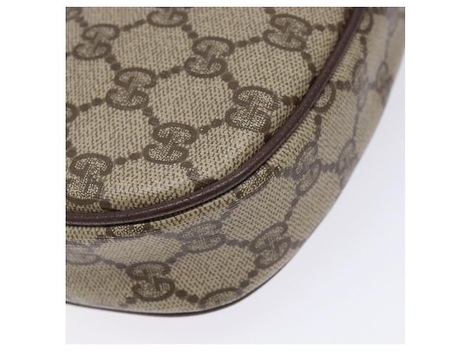 Borsa a Spalla Gucci GG Supreme Web Sherry Line PVC Beige Oro Auth BA4929 D'oro - vista 13
