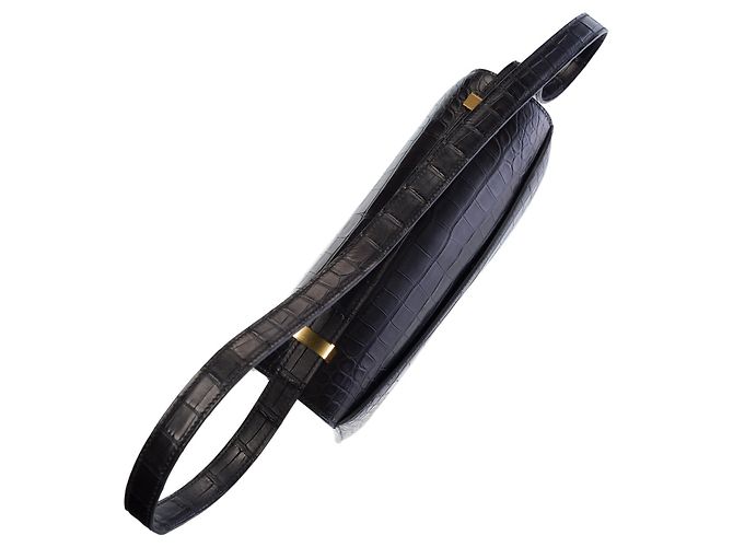 Hermès Bolsa HERMES Constance em Couros Exóticos Preto - 102861 - vista 10