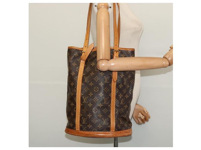LOUIS VUITTON Borsa a Spalla Monogram Bucket GM M42236 LV Auth 139551 Monogramma - vista 21