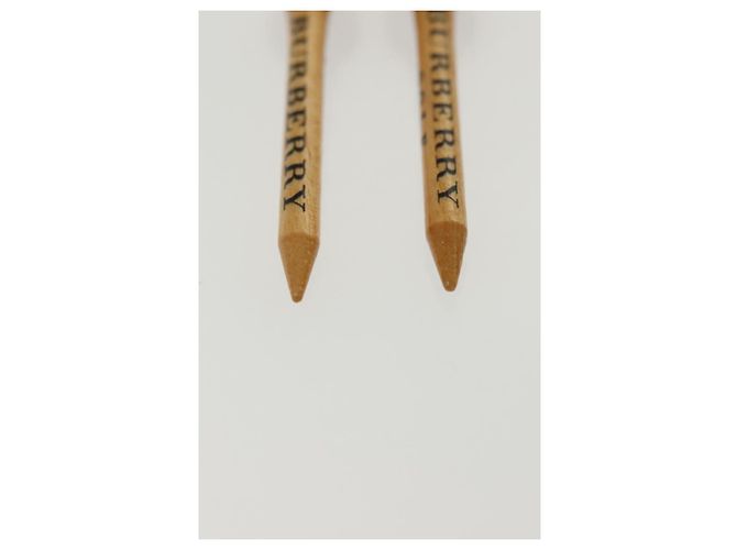 Estojo para bola de golfe BURBERRY em nylon marrom prateado autêntico 138917 - vista 20