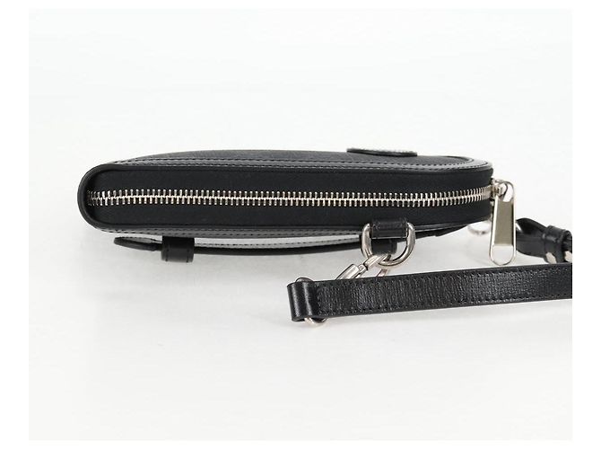 Borsa a spalla GG Supreme in PVC Nero Argento di GUCCI 724357 Auth 138571M - vista 5