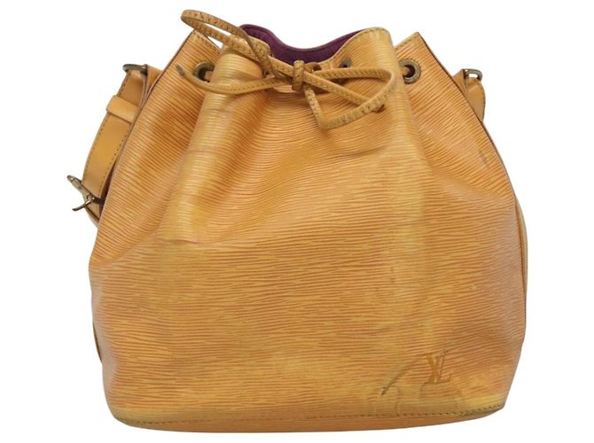 Noe LOUIS VUITTON Bolso de Hombro Petit Noé Epi Amarillo M44109 LV Auth 140076 - vista 13
