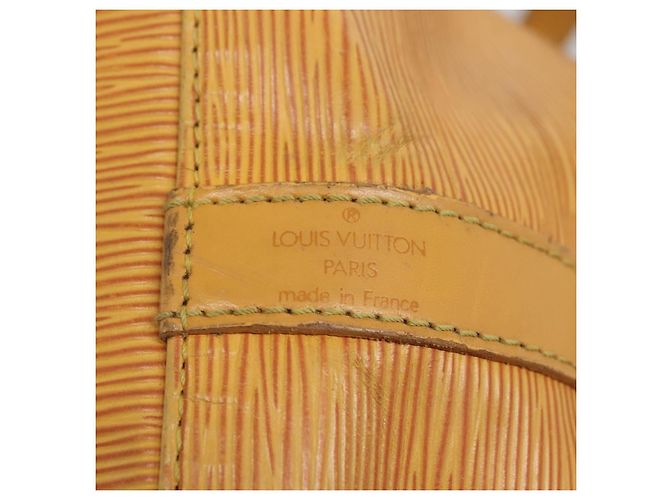 Noe LOUIS VUITTON Bolso de Hombro Petit Noé Epi Amarillo M44109 LV Auth 140076 - vista 19