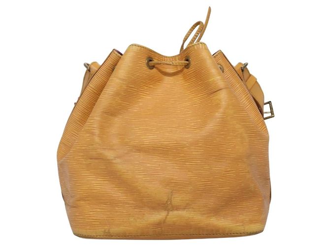 Noe LOUIS VUITTON Bolso de Hombro Petit Noé Epi Amarillo M44109 LV Auth 140076 - vista 2