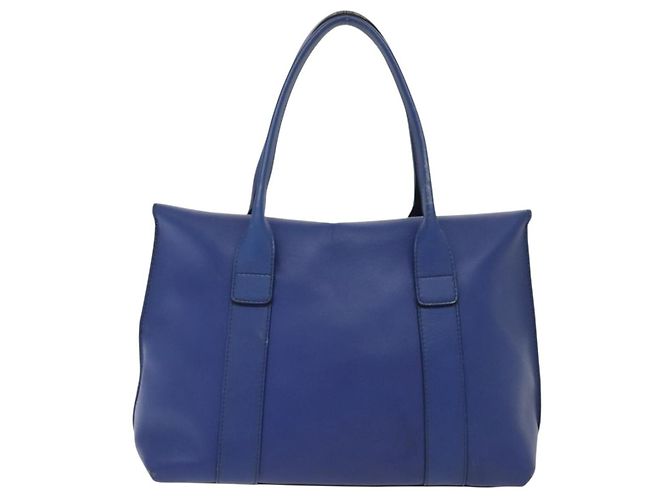 Borsa a Spalla Gancini in Pelle Blu Oro Auth BA4955 di Salvatore Ferragamo D'oro - vista 3