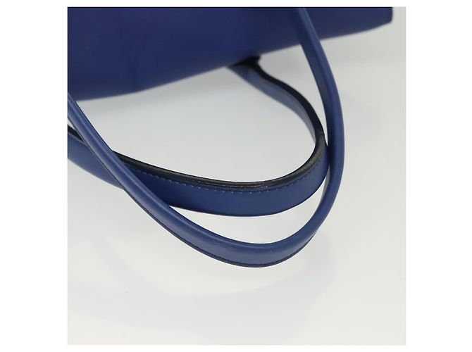 Borsa a Spalla Gancini in Pelle Blu Oro Auth BA4955 di Salvatore Ferragamo D'oro - vista 7