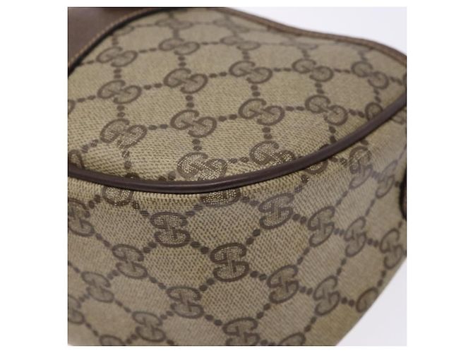 Borsa a Spalla Gucci GG Supreme Web Sherry Line Beige Oro 89 02 032 Auth 138841 D'oro - vista 10