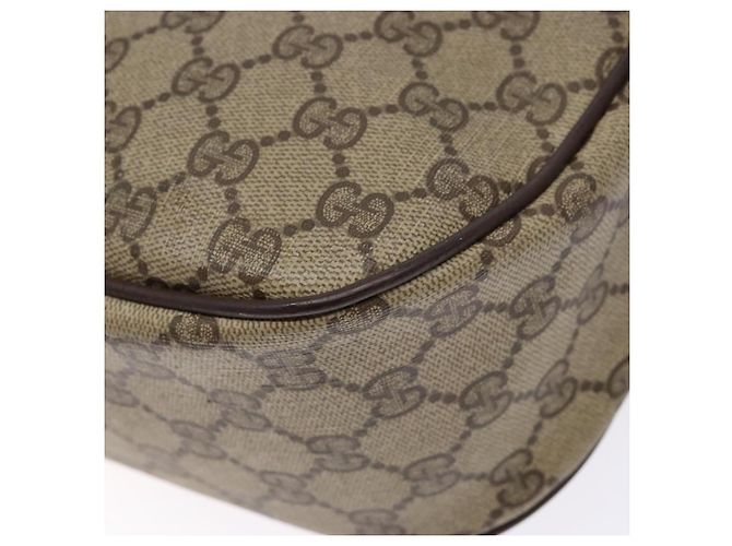 Borsa a Spalla Gucci GG Supreme Web Sherry Line Beige Oro 89 02 032 Auth 138841 D'oro - vista 12