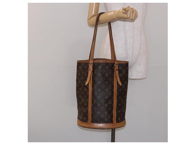 LOUIS VUITTON Borsa a Spalla Monogram Bucket GM M42236 LV Auth 138643 Monogramma - vista 22