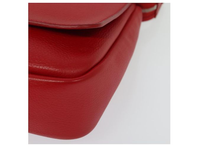 LOUIS VUITTON Parnasea Esan Ciel Borsa a Spalla in Pelle Rossa M94448 LV Auth 139078 Rosso - vista 11