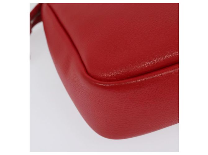 LOUIS VUITTON Parnasea Esan Ciel Borsa a Spalla in Pelle Rossa M94448 LV Auth 139078 Rosso - vista 12
