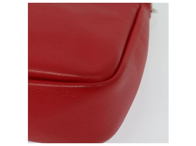 LOUIS VUITTON Parnasea Esan Ciel Borsa a Spalla in Pelle Rossa M94448 LV Auth 139078 Rosso - vista 13