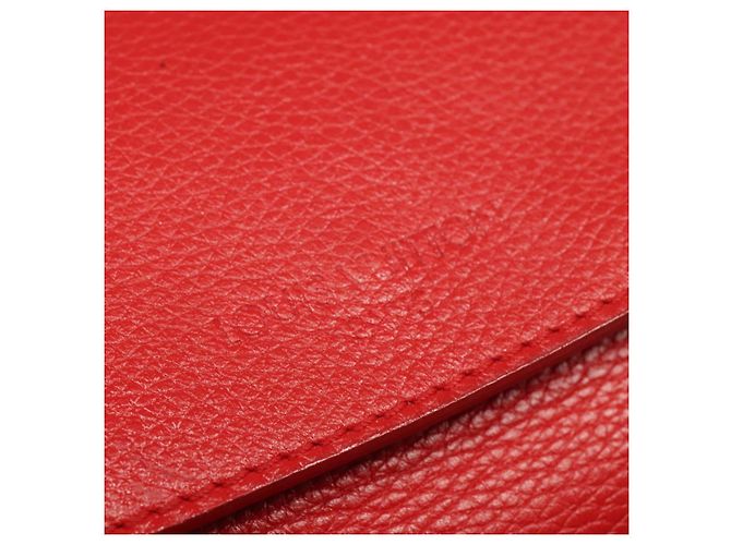 LOUIS VUITTON Parnasea Esan Ciel Borsa a Spalla in Pelle Rossa M94448 LV Auth 139078 Rosso - vista 14