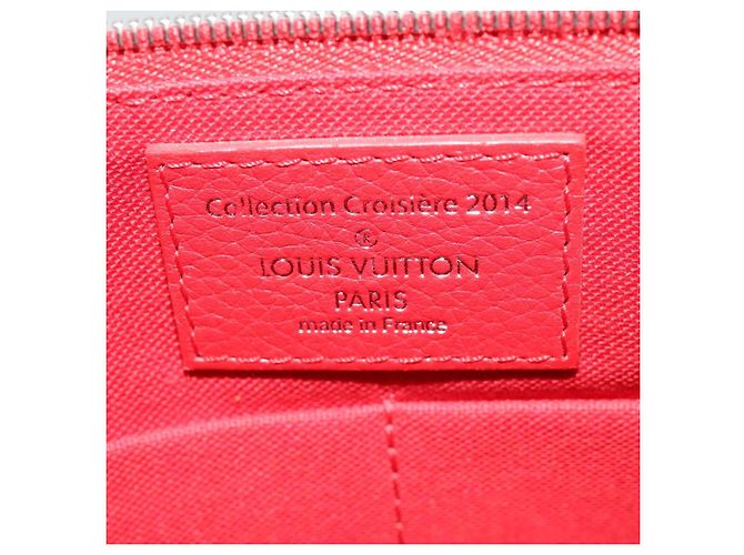 LOUIS VUITTON Parnasea Esan Ciel Borsa a Spalla in Pelle Rossa M94448 LV Auth 139078 Rosso - vista 17