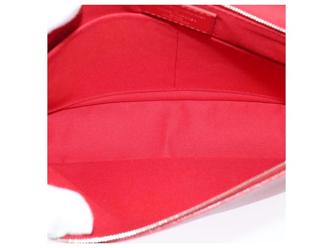 LOUIS VUITTON Parnasea Esan Ciel Borsa a Spalla in Pelle Rossa M94448 LV Auth 139078 Rosso - vista 18