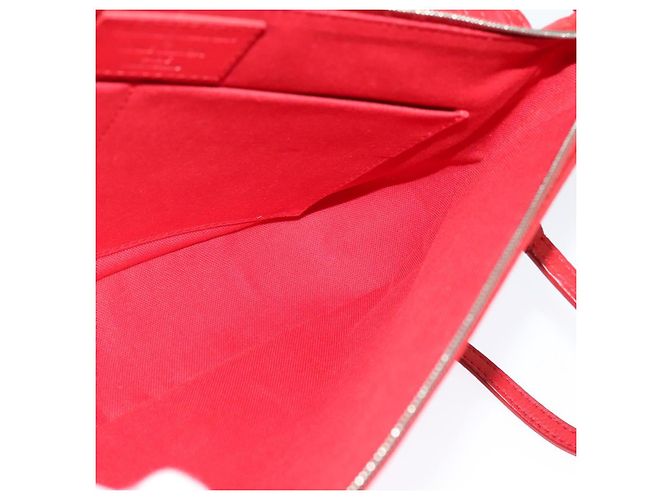 LOUIS VUITTON Parnasea Esan Ciel Borsa a Spalla in Pelle Rossa M94448 LV Auth 139078 Rosso - vista 19