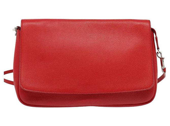 LOUIS VUITTON Parnasea Esan Ciel Borsa a Spalla in Pelle Rossa M94448 LV Auth 139078 Rosso - vista 2