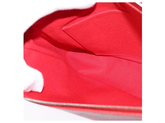 LOUIS VUITTON Parnasea Esan Ciel Borsa a Spalla in Pelle Rossa M94448 LV Auth 139078 Rosso - vista 20