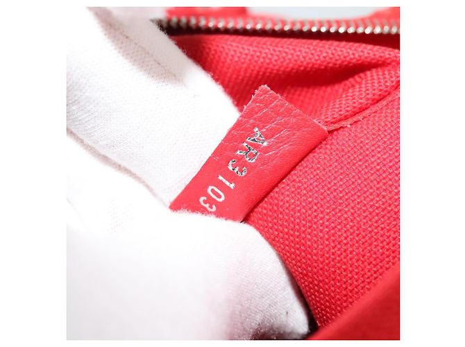 LOUIS VUITTON Parnasea Esan Ciel Borsa a Spalla in Pelle Rossa M94448 LV Auth 139078 Rosso - vista 24