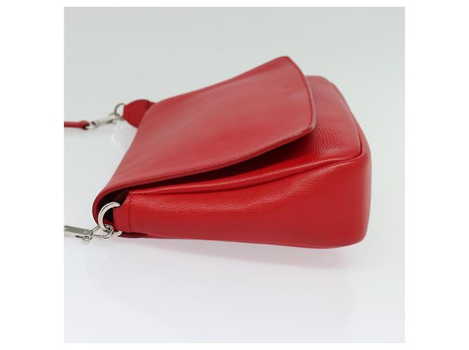 LOUIS VUITTON Parnasea Esan Ciel Borsa a Spalla in Pelle Rossa M94448 LV Auth 139078 Rosso - vista 4