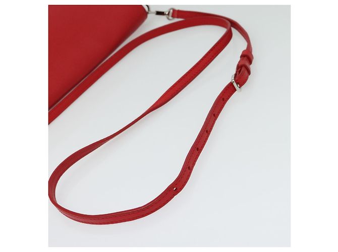 LOUIS VUITTON Parnasea Esan Ciel Borsa a Spalla in Pelle Rossa M94448 LV Auth 139078 Rosso - vista 7