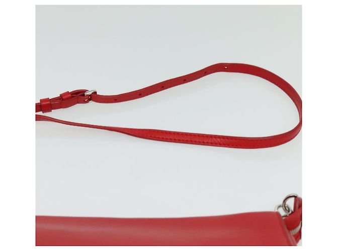 LOUIS VUITTON Parnasea Esan Ciel Borsa a Spalla in Pelle Rossa M94448 LV Auth 139078 Rosso - vista 8