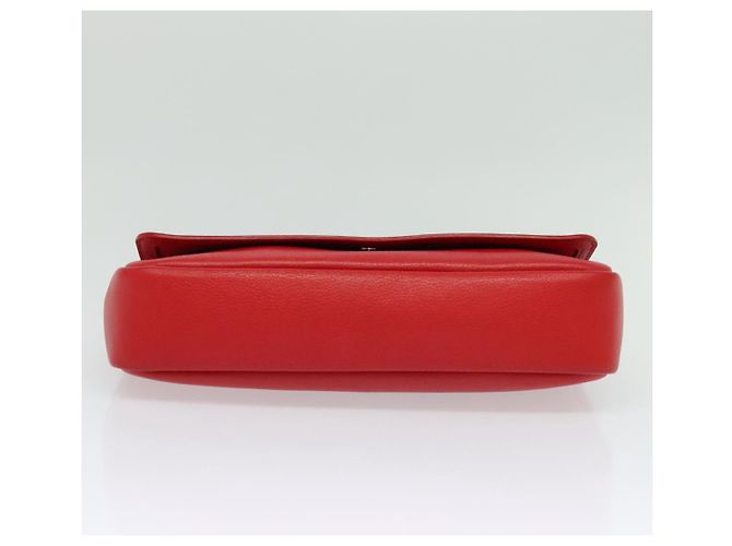 LOUIS VUITTON Parnasea Esan Ciel Borsa a Spalla in Pelle Rossa M94448 LV Auth 139078 Rosso - vista 9
