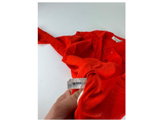 Camicia Vintage Dior Rossa M Rosso - vista 10