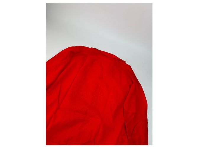 Camicia Vintage Dior Rossa M Rosso - vista 12