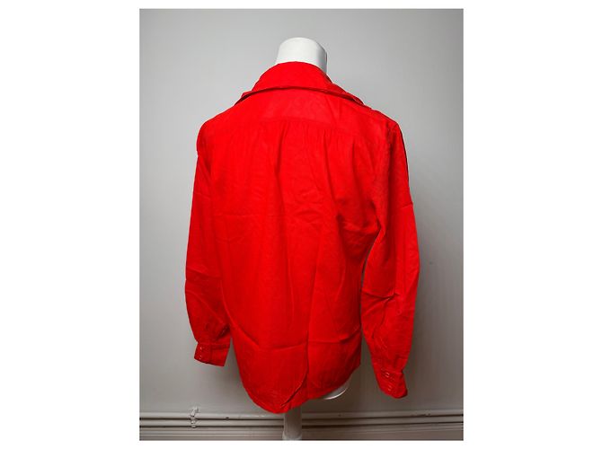 Camicia Vintage Dior Rossa M Rosso - vista 14