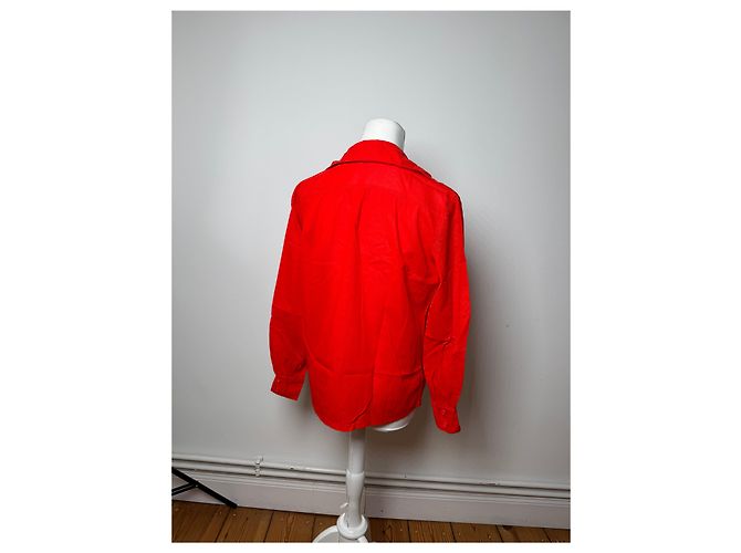 Camicia Vintage Dior Rossa M Rosso - vista 3