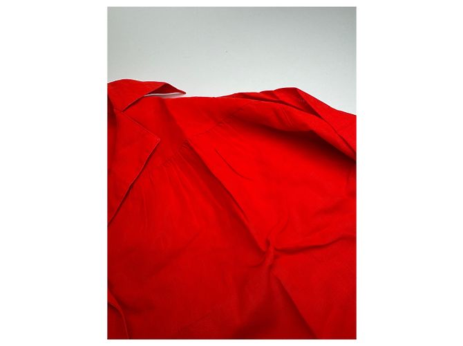 Camicia Vintage Dior Rossa M Rosso - vista 6
