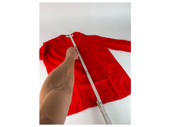 Camicia Vintage Dior Rossa M Rosso - vista 7