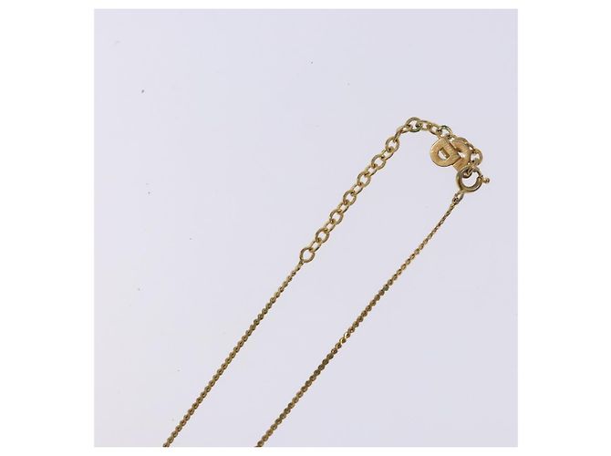 Collier Christian Dior métal or Auth sw1372 Doré - vue 12