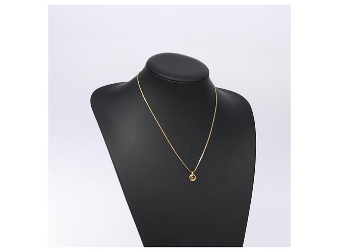 Collier Christian Dior métal or Auth sw1372 Doré - vue 13