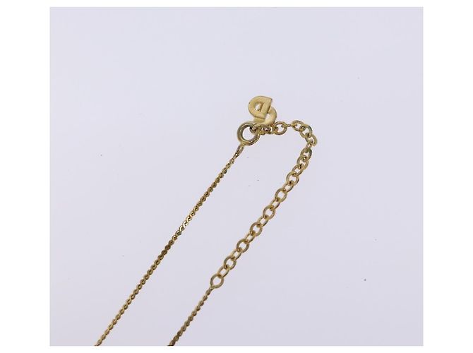Collier Christian Dior métal or Auth sw1372 Doré - vue 6